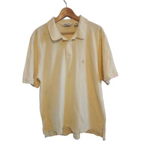 (XL) Vintage 90s Brooks Brothers "Golden Fleece" Yellow Polo